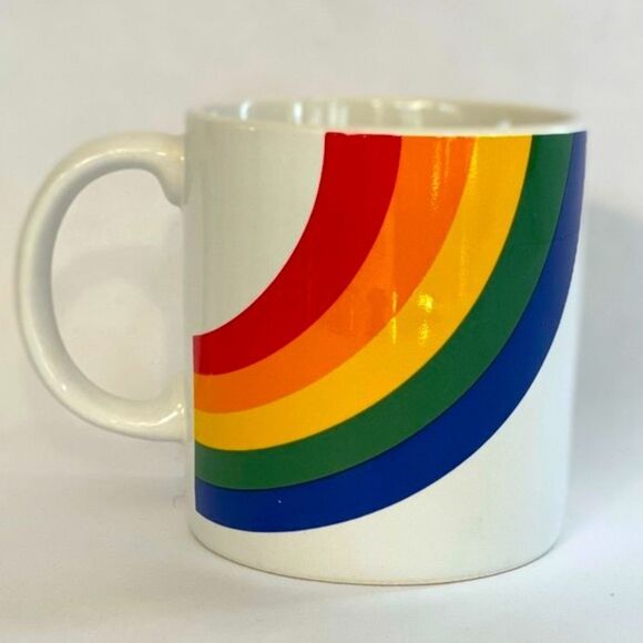 Vintage Mug 80s Rainbow Coffee Cup Pride Tea Cup LGBTQ+ - Picture 5 of 7